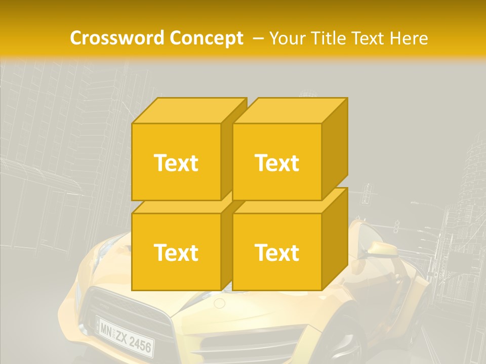 Vehicle Urban Wire PowerPoint Template