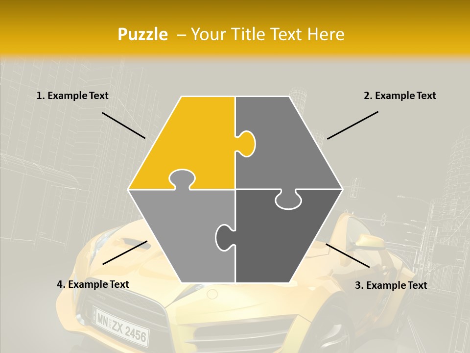 Vehicle Urban Wire PowerPoint Template