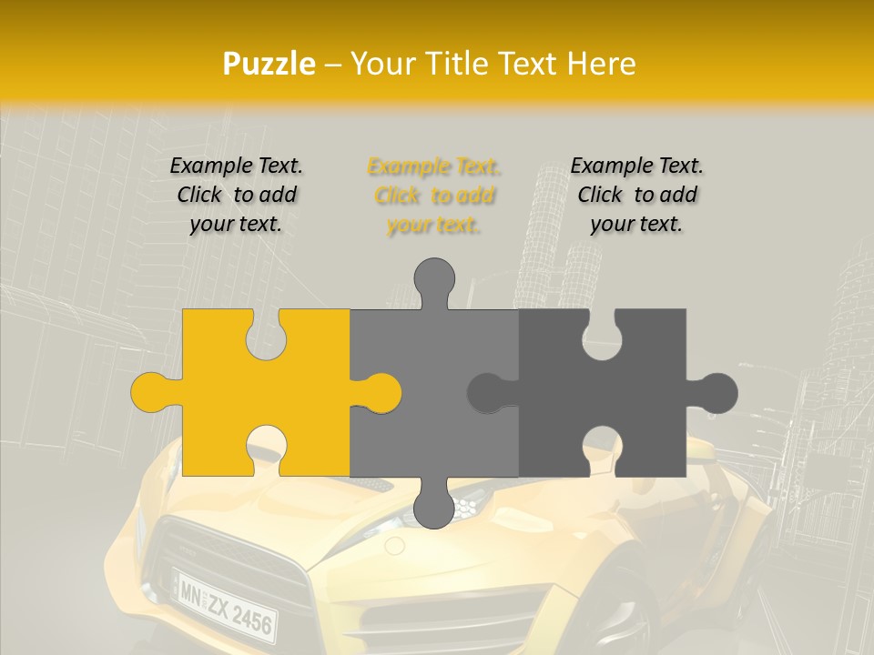 Vehicle Urban Wire PowerPoint Template