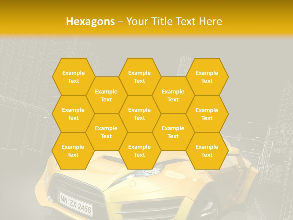 Vehicle Urban Wire PowerPoint Template