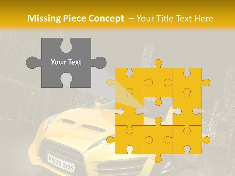 Vehicle Urban Wire PowerPoint Template