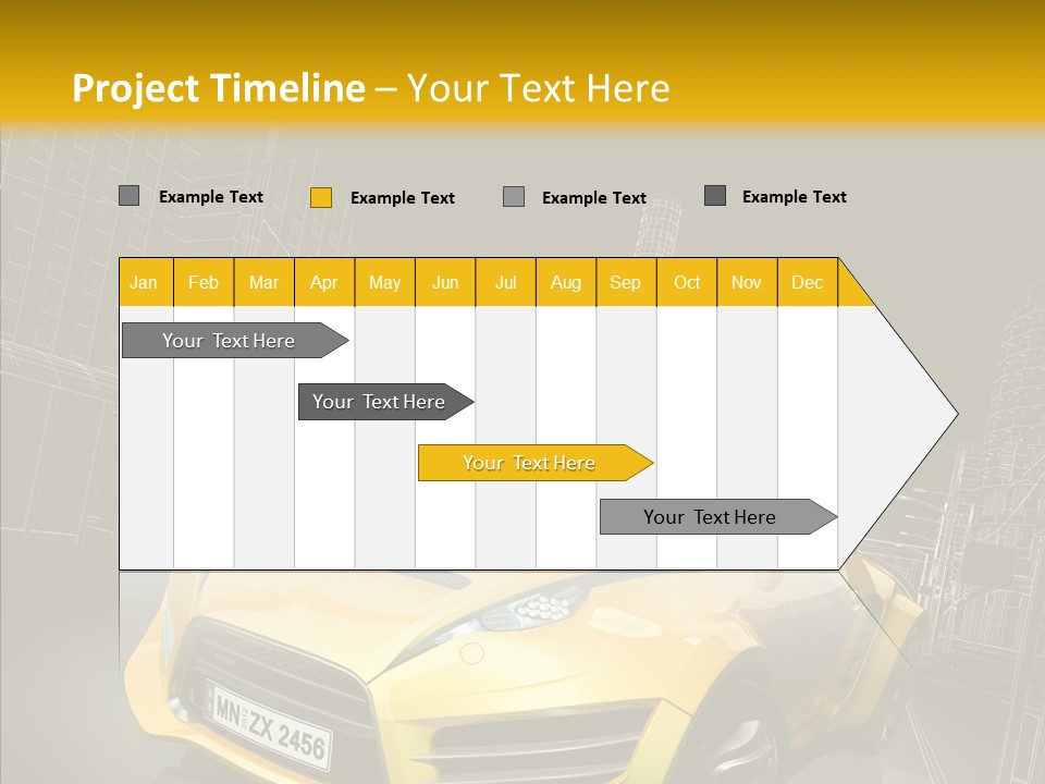 Vehicle Urban Wire PowerPoint Template