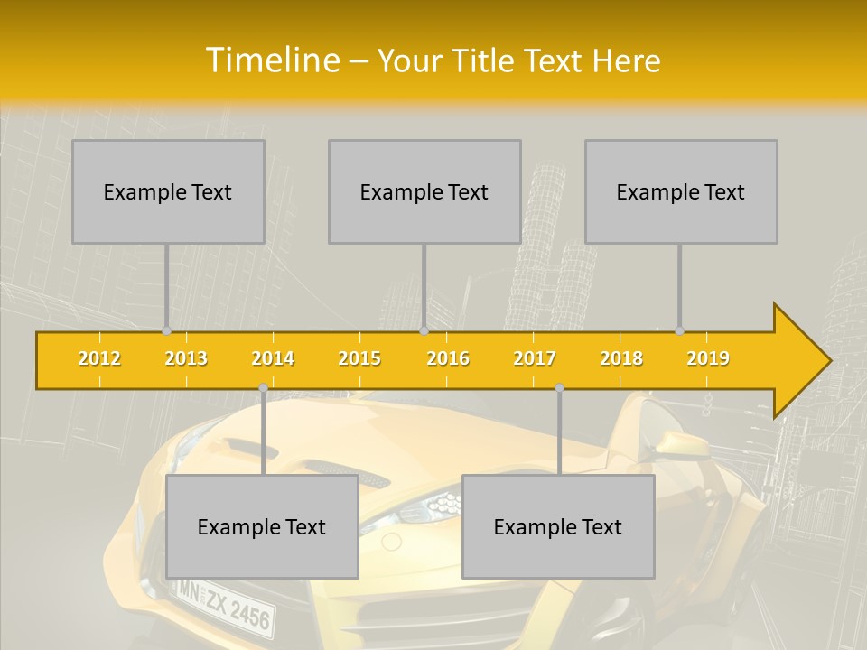 Vehicle Urban Wire PowerPoint Template