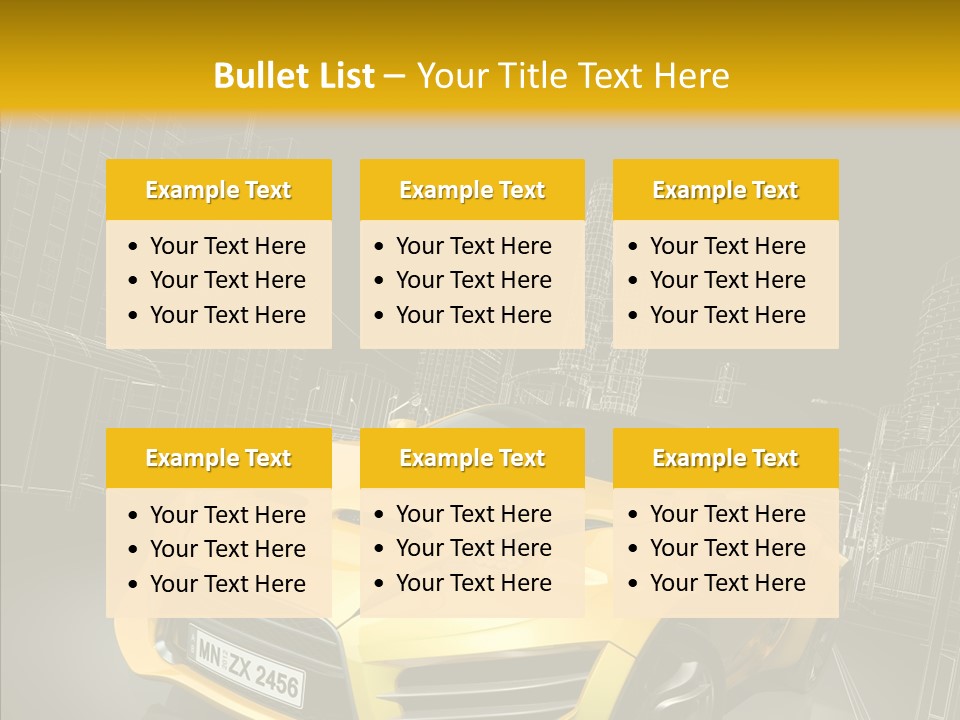 Vehicle Urban Wire PowerPoint Template