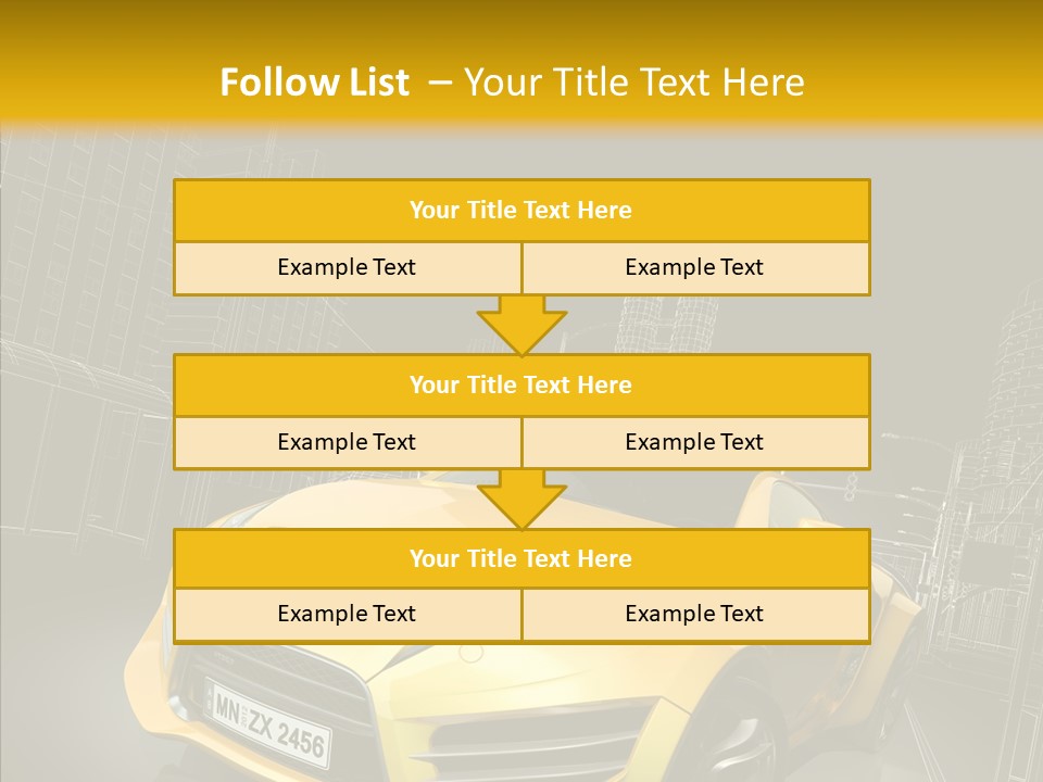 Vehicle Urban Wire PowerPoint Template