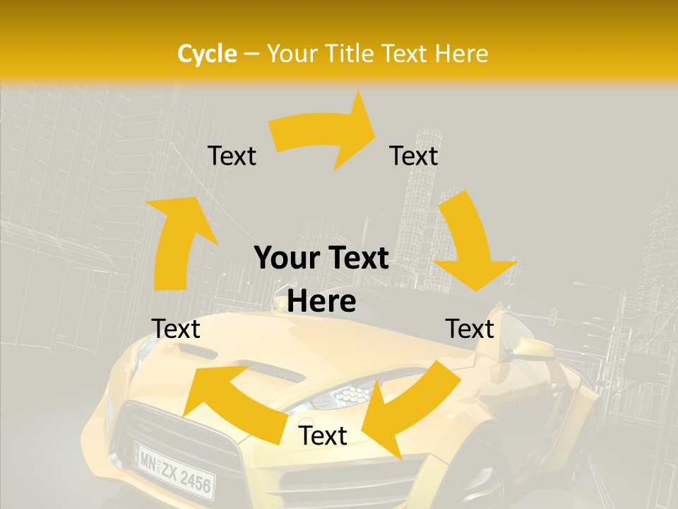 Vehicle Urban Wire PowerPoint Template