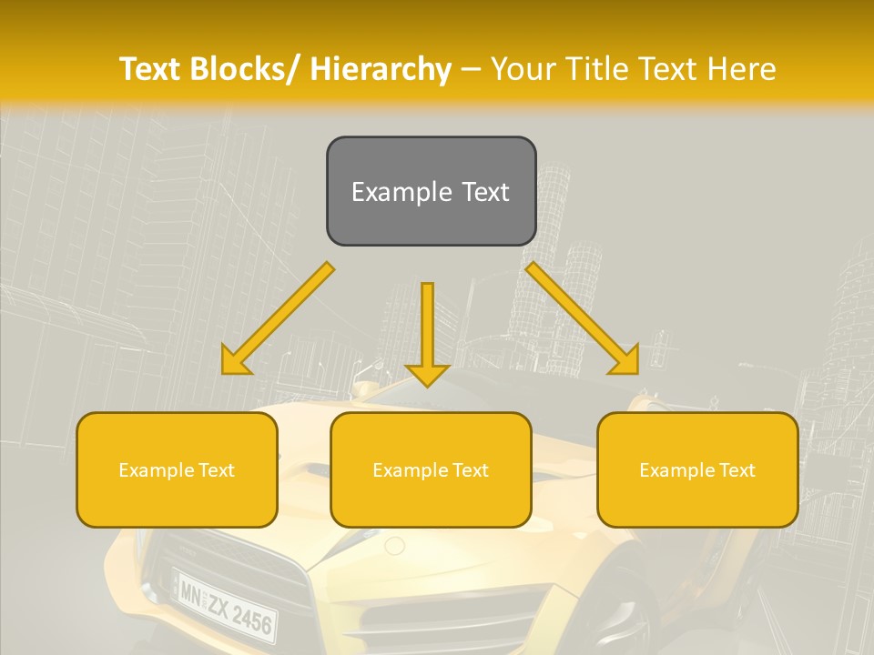 Vehicle Urban Wire PowerPoint Template