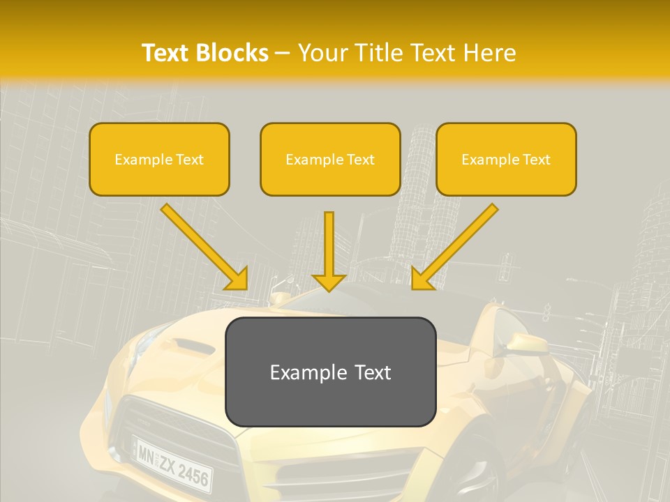 Vehicle Urban Wire PowerPoint Template