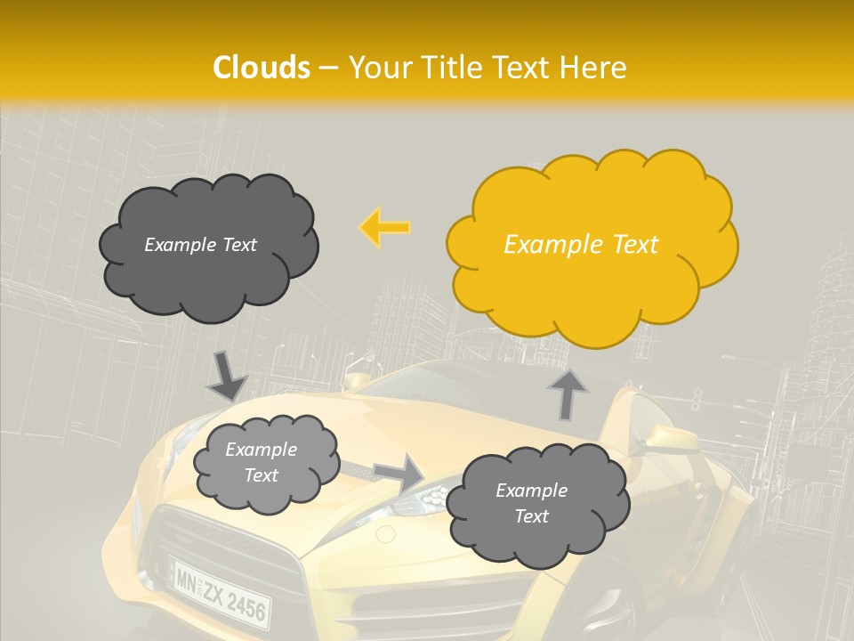 Vehicle Urban Wire PowerPoint Template