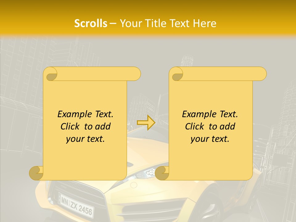 Vehicle Urban Wire PowerPoint Template