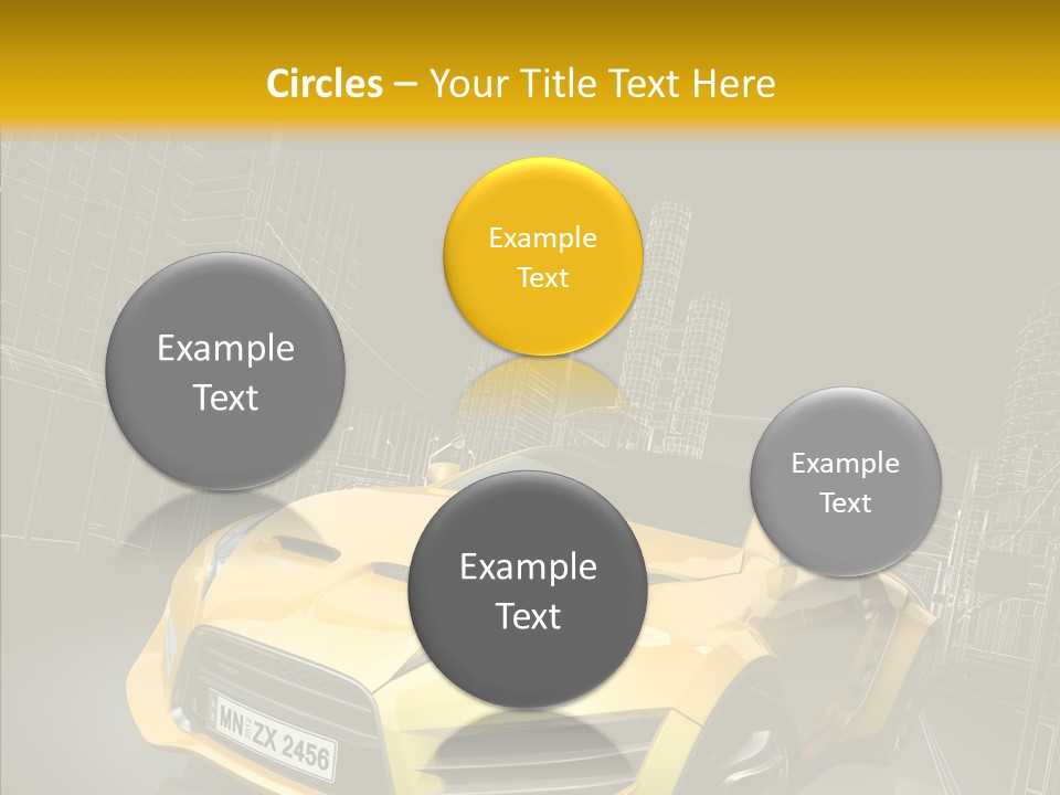 Vehicle Urban Wire PowerPoint Template