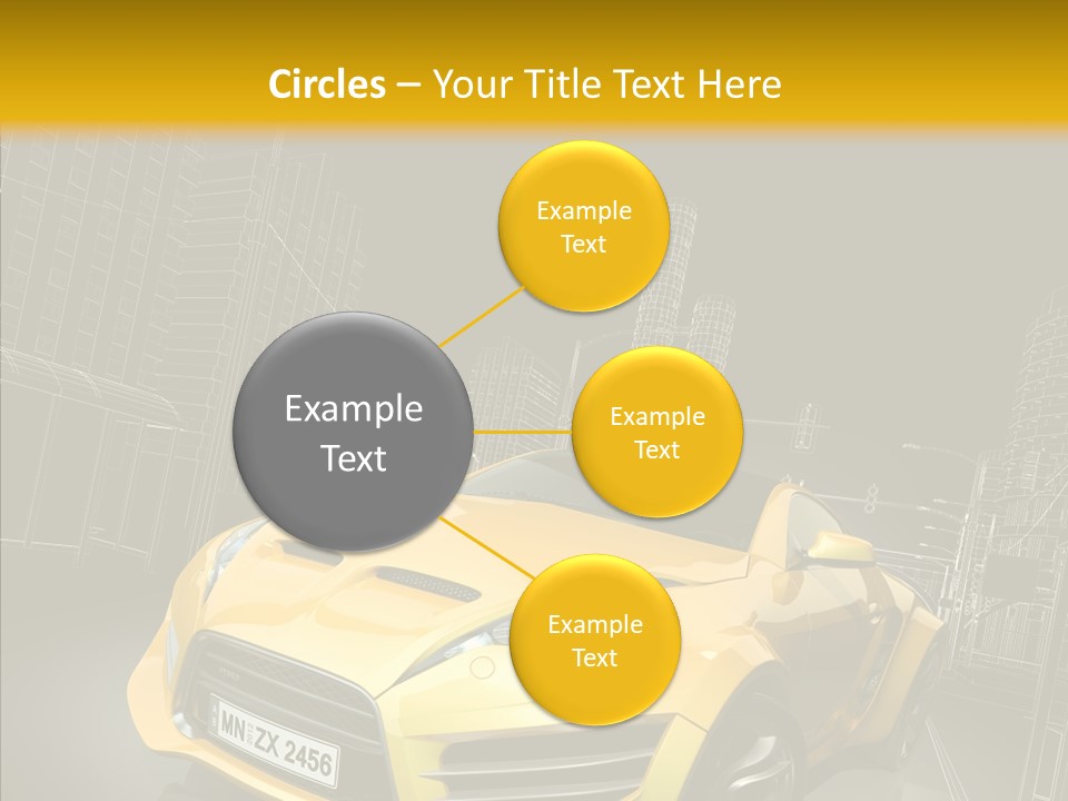 Vehicle Urban Wire PowerPoint Template