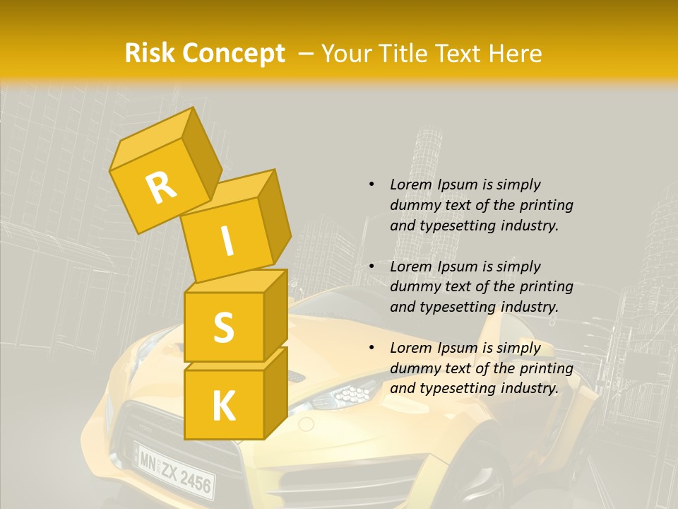 Vehicle Urban Wire PowerPoint Template