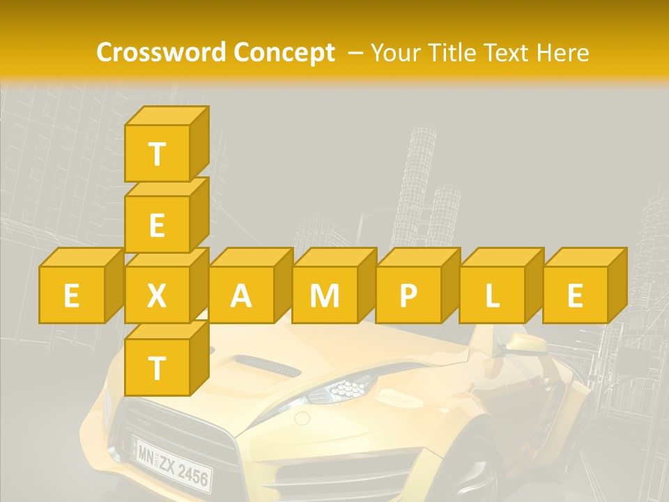 Vehicle Urban Wire PowerPoint Template