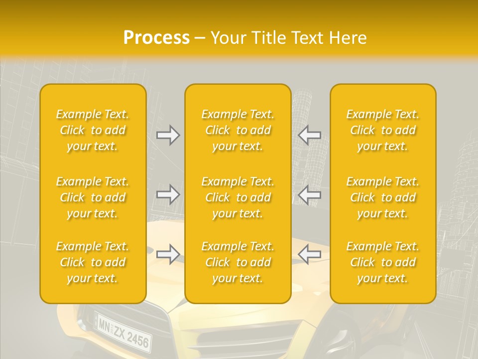 Vehicle Urban Wire PowerPoint Template