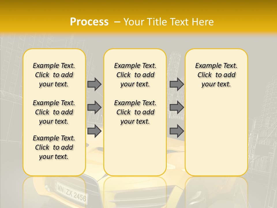 Vehicle Urban Wire PowerPoint Template