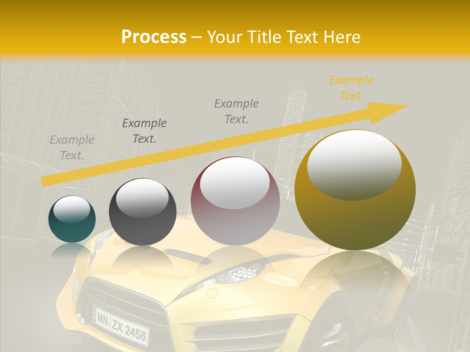 Vehicle Urban Wire PowerPoint Template