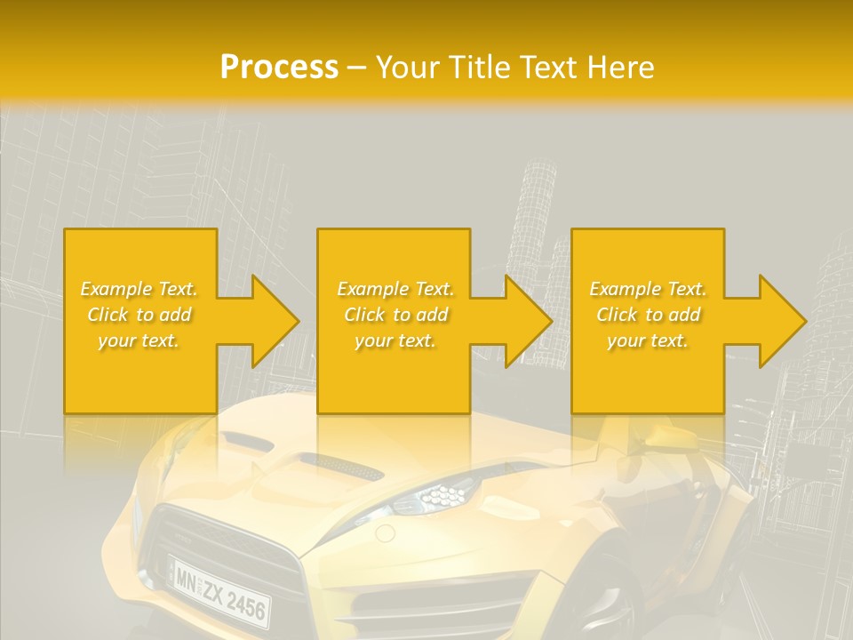 Vehicle Urban Wire PowerPoint Template
