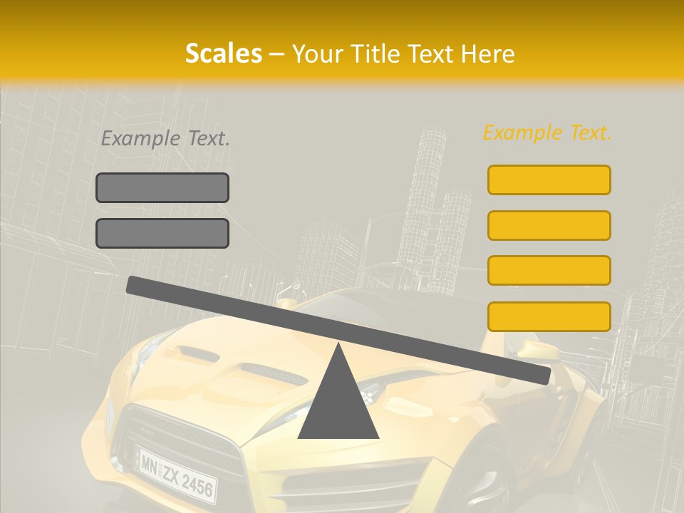 Vehicle Urban Wire PowerPoint Template