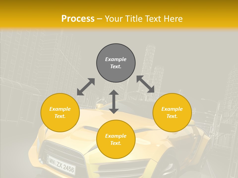 Vehicle Urban Wire PowerPoint Template