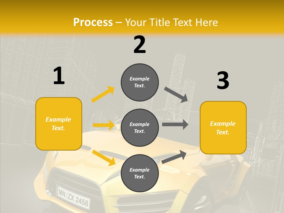 Vehicle Urban Wire PowerPoint Template