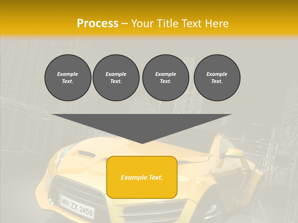 Vehicle Urban Wire PowerPoint Template