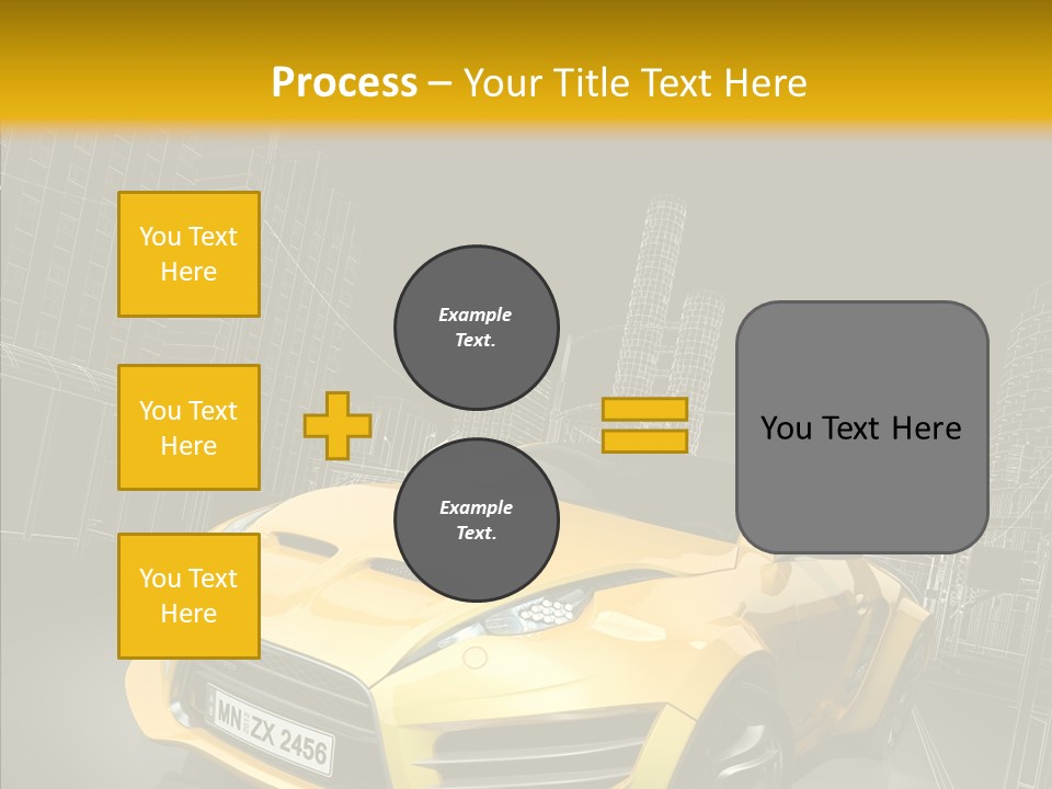 Vehicle Urban Wire PowerPoint Template