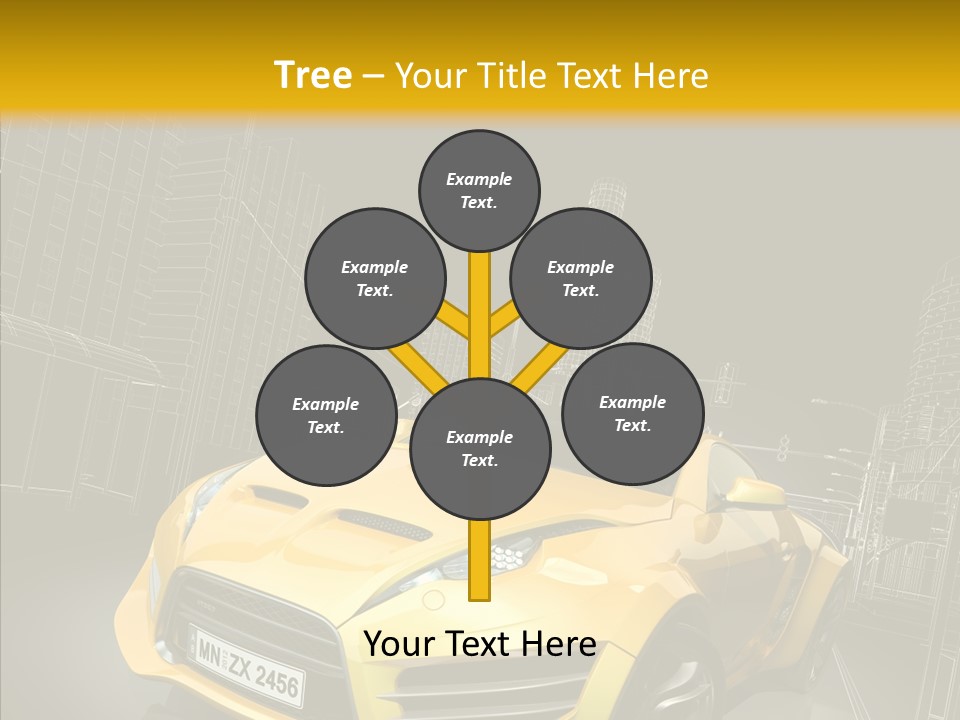 Vehicle Urban Wire PowerPoint Template