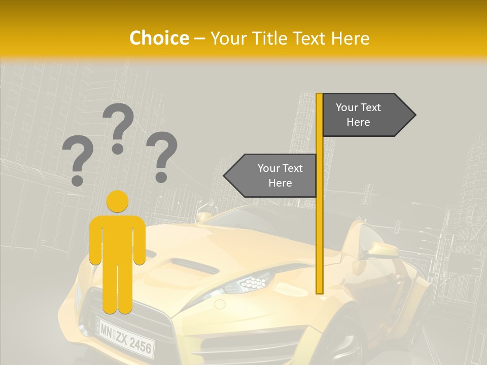 Vehicle Urban Wire PowerPoint Template