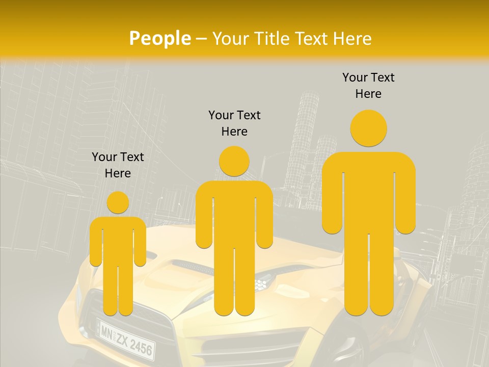 Vehicle Urban Wire PowerPoint Template