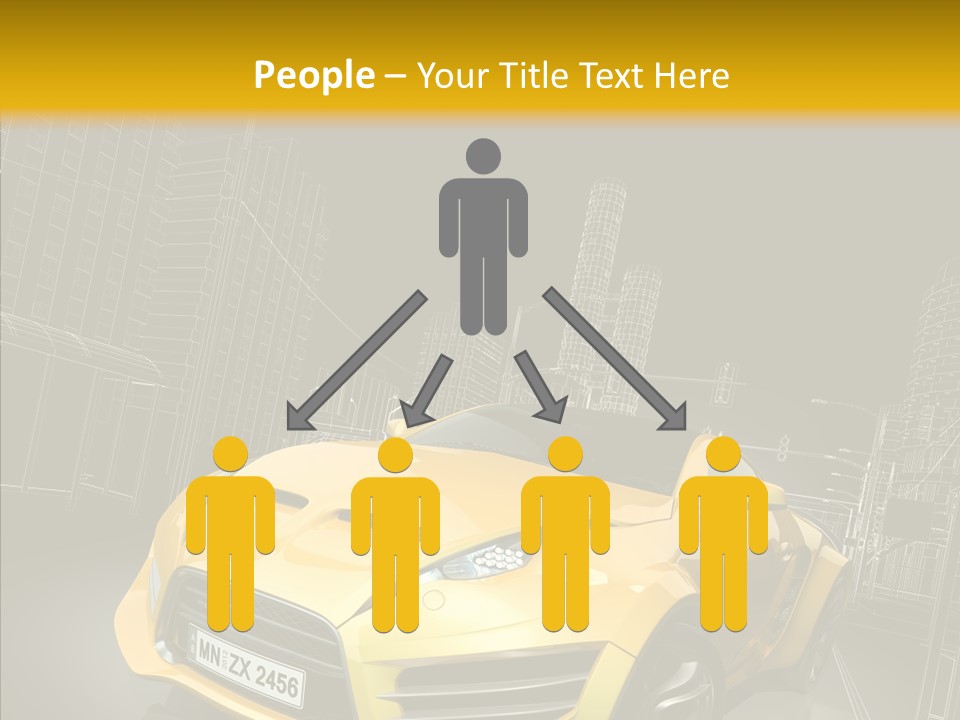 Vehicle Urban Wire PowerPoint Template