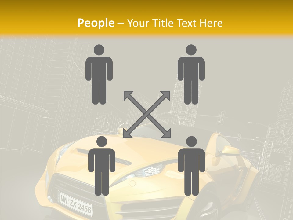 Vehicle Urban Wire PowerPoint Template