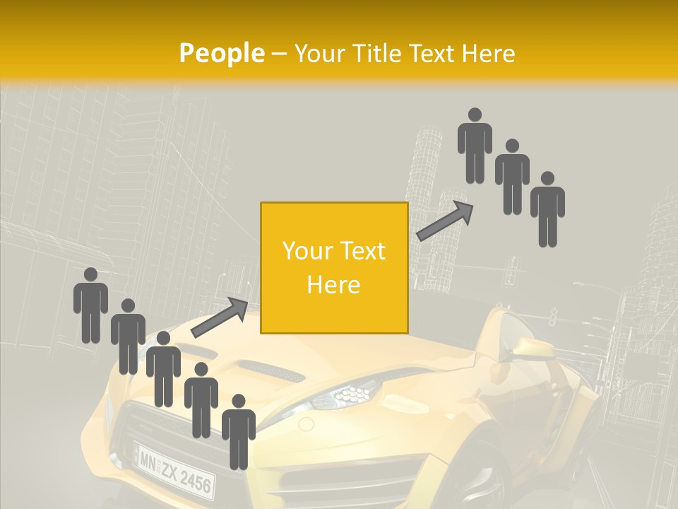 Vehicle Urban Wire PowerPoint Template
