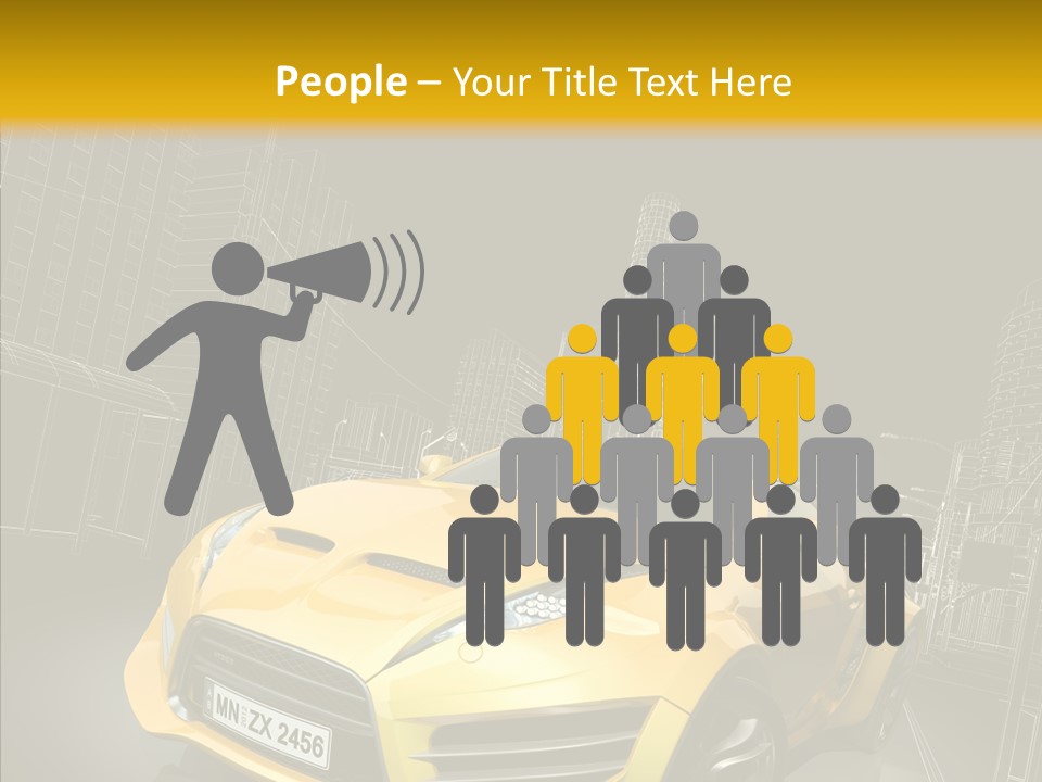 Vehicle Urban Wire PowerPoint Template