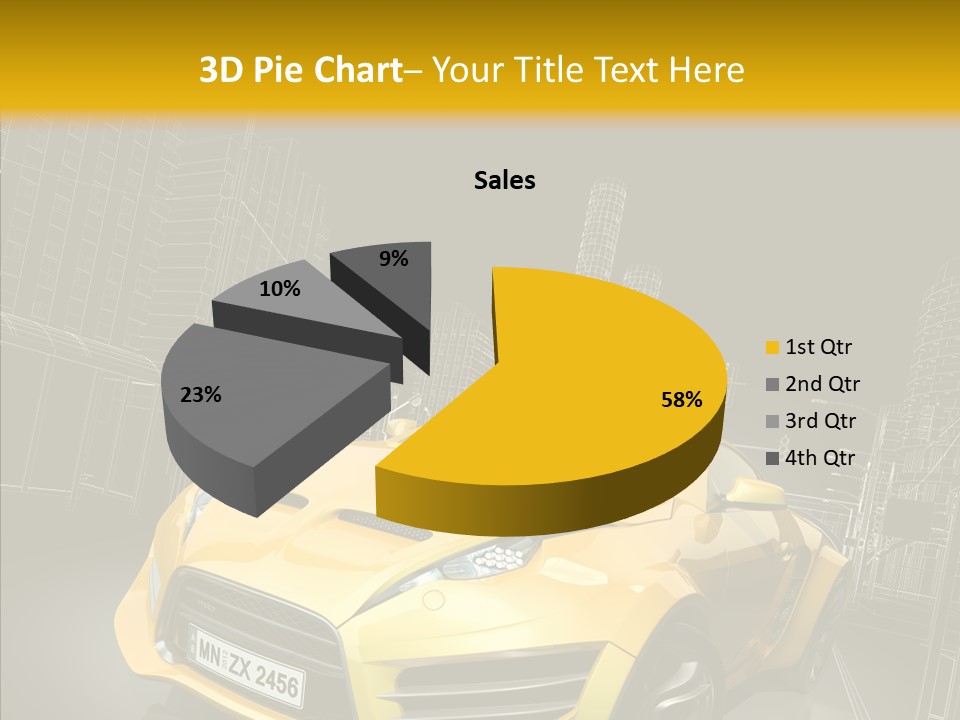 Vehicle Urban Wire PowerPoint Template