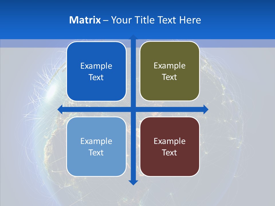 Transfer Continent Aircraft PowerPoint Template