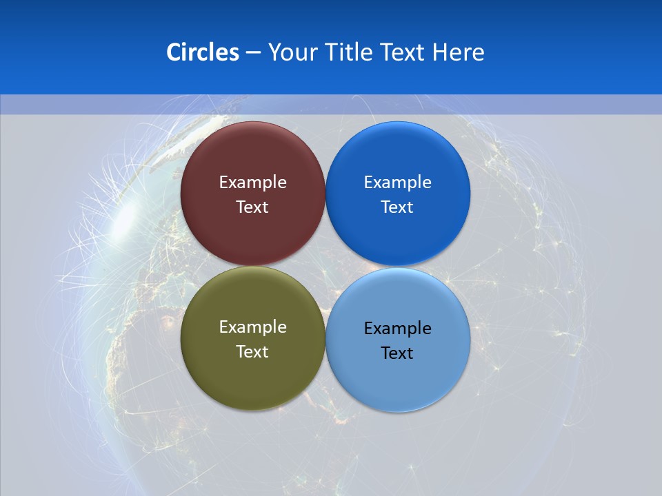 Transfer Continent Aircraft PowerPoint Template
