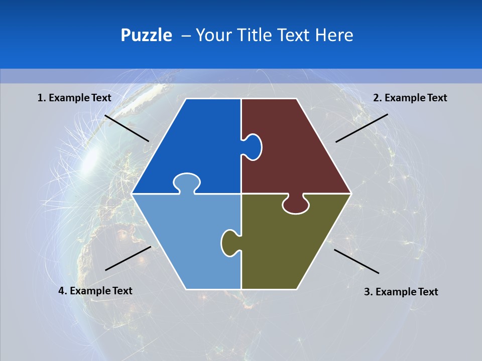 Transfer Continent Aircraft PowerPoint Template