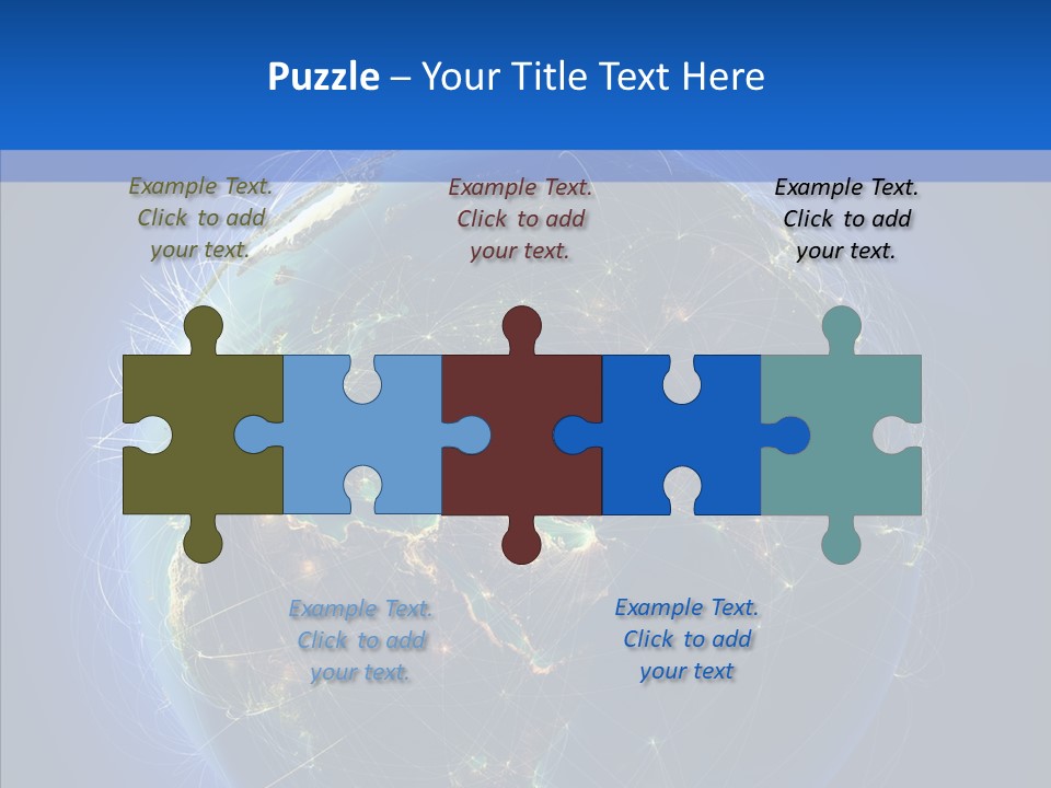 Transfer Continent Aircraft PowerPoint Template