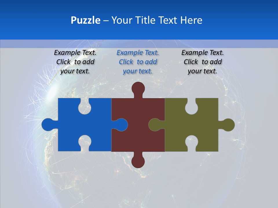 Transfer Continent Aircraft PowerPoint Template