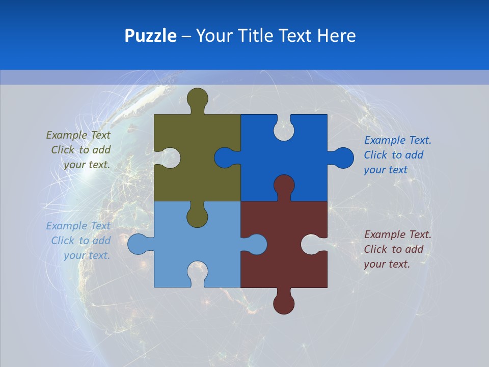 Transfer Continent Aircraft PowerPoint Template