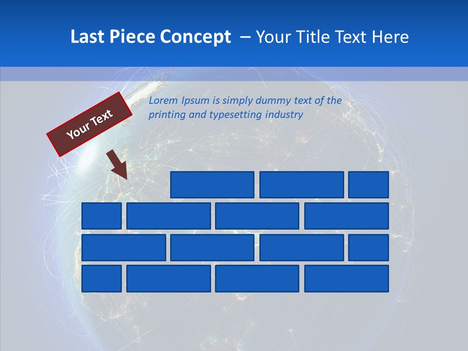 Transfer Continent Aircraft PowerPoint Template