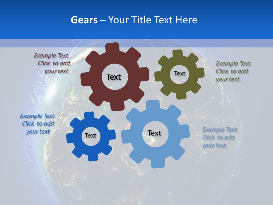 Transfer Continent Aircraft PowerPoint Template