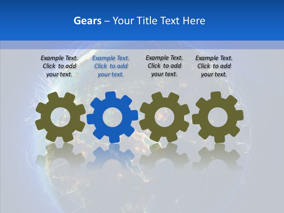 Transfer Continent Aircraft PowerPoint Template