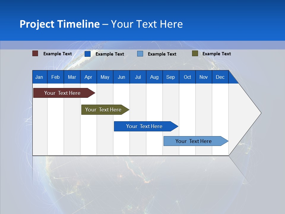 Transfer Continent Aircraft PowerPoint Template