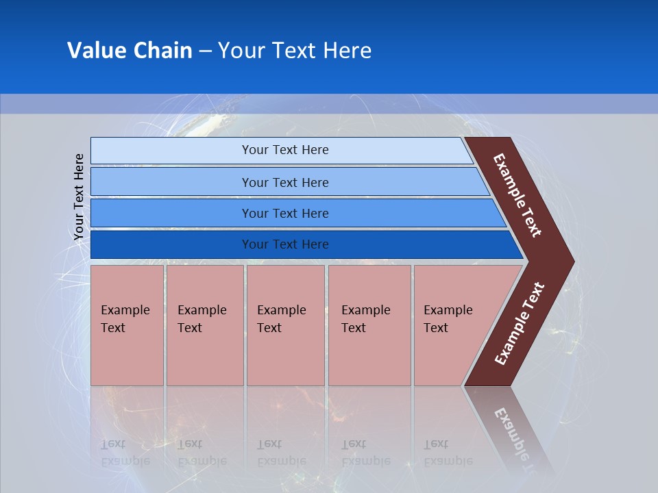Transfer Continent Aircraft PowerPoint Template