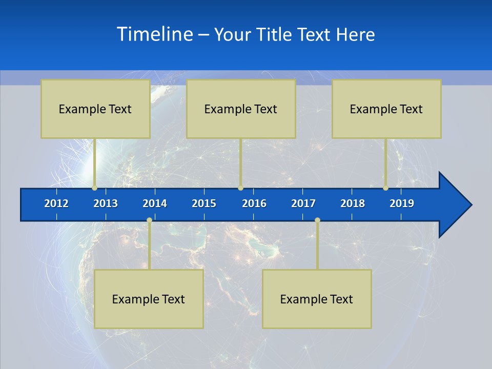 Transfer Continent Aircraft PowerPoint Template