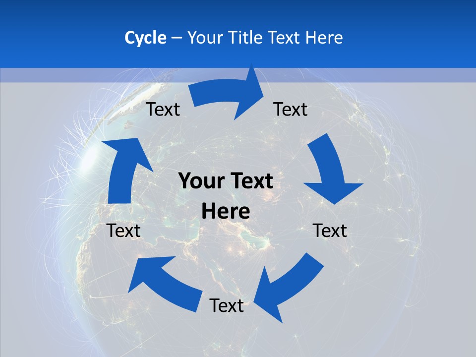 Transfer Continent Aircraft PowerPoint Template