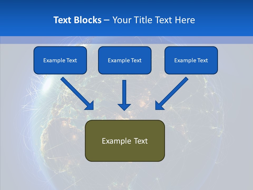 Transfer Continent Aircraft PowerPoint Template