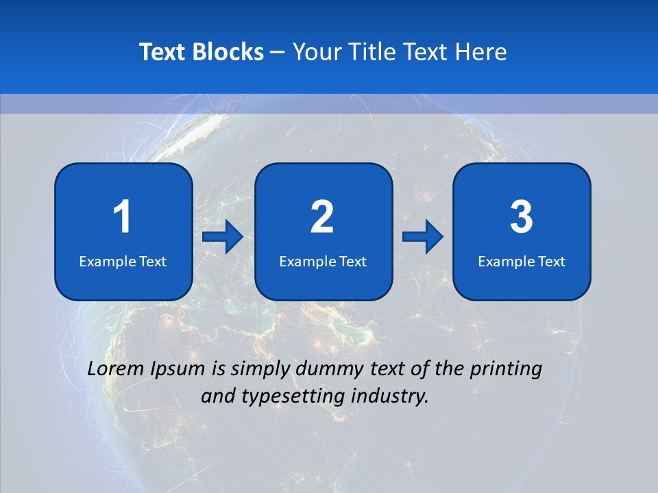 Transfer Continent Aircraft PowerPoint Template